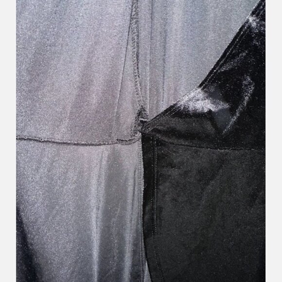 New Forever 21 Black Velvet Wrap Dress – Short Sleeve Tie Waist - Picture 7 of 7